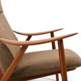 Mid Century Illum Wikkelsø Chaise longue en teck
