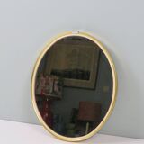 Vintage oval mirror – gold and elegance from the 50s and 60s
