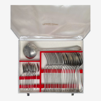 Art Deco silver metal cutlery set