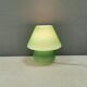 Retro green 'mushroom' table lamp, Danish from the 1980s-90s.