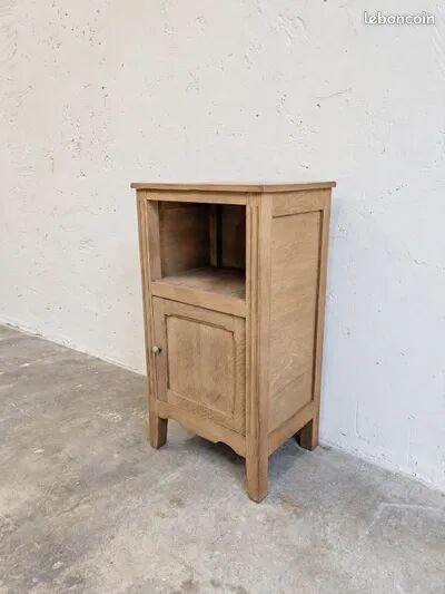 Antique solid wood bedside table – storage furniture
