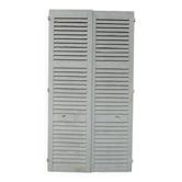 Old wooden shutters louvers 2 leafs