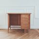 Bureau scandinave vintage rénové, années 50-60