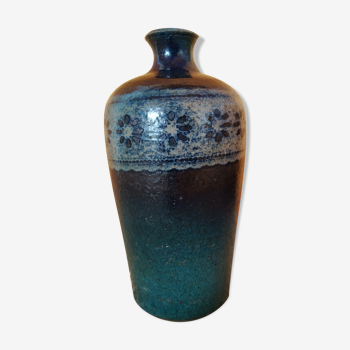 Vase ceramique Paul Quere le minotaure bleu