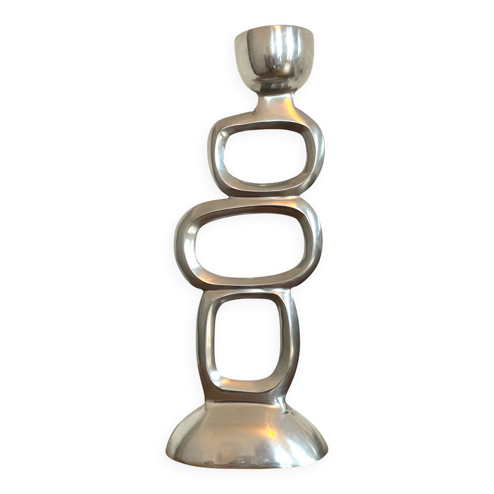 Circle XL candlestick in the style of Matthew Hilton