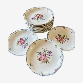 12 Limoges porcelain plates