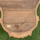 Old mirror in carved wood and gilded leaf, Louis XV rocaille style, twentieth century 59x87cm