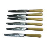 Set of 6 knives in their box