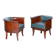 Czech Art Deco Armchairs in Oak by F. and H. Gessner, 1920s, Set of 2
