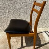 Set of 4 Scandinavian style teak chairs