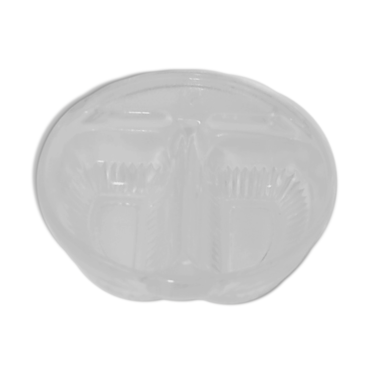 Cast glass pepper shaker