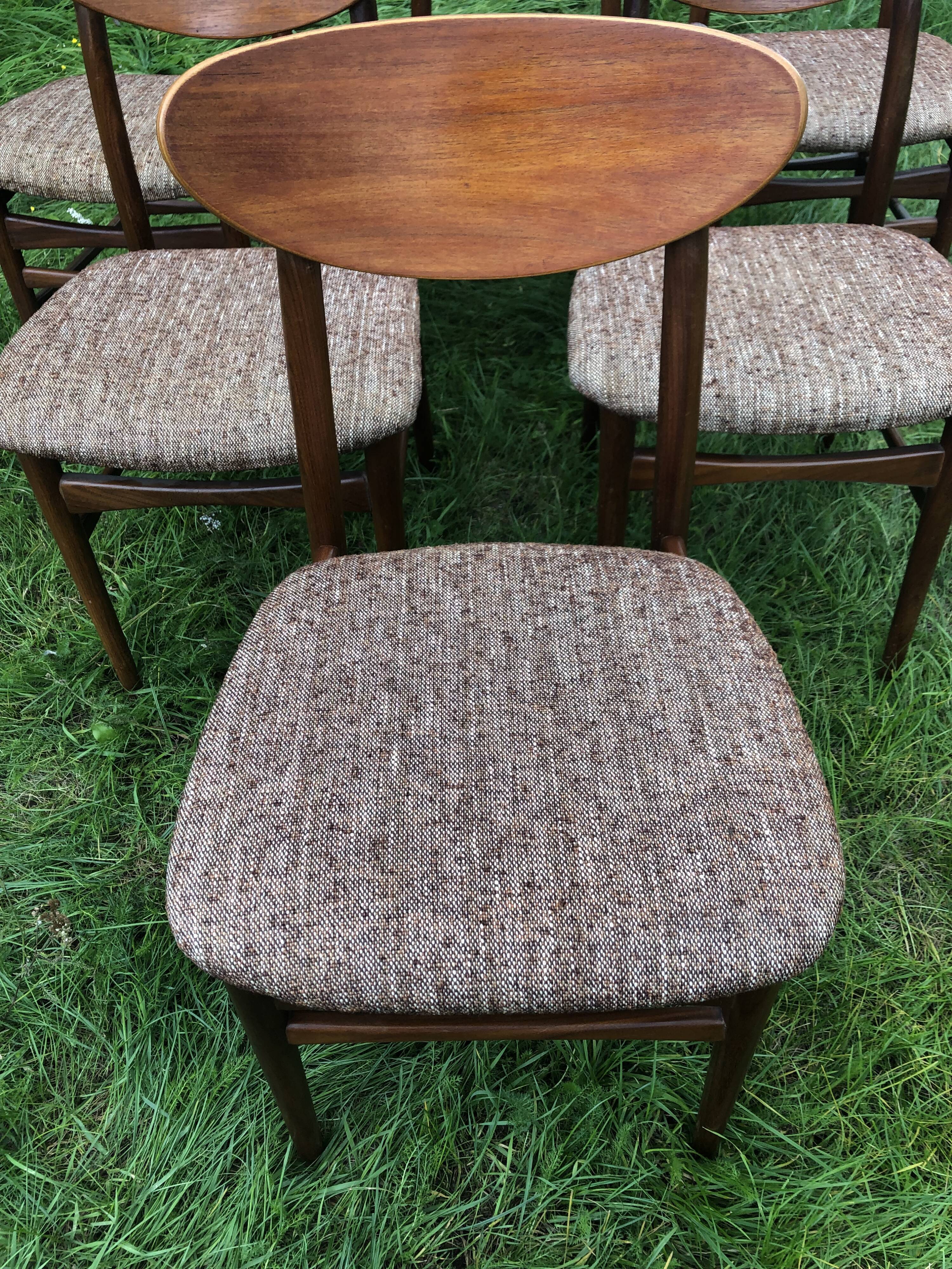 Scandinavian chairs vintage teak 60s