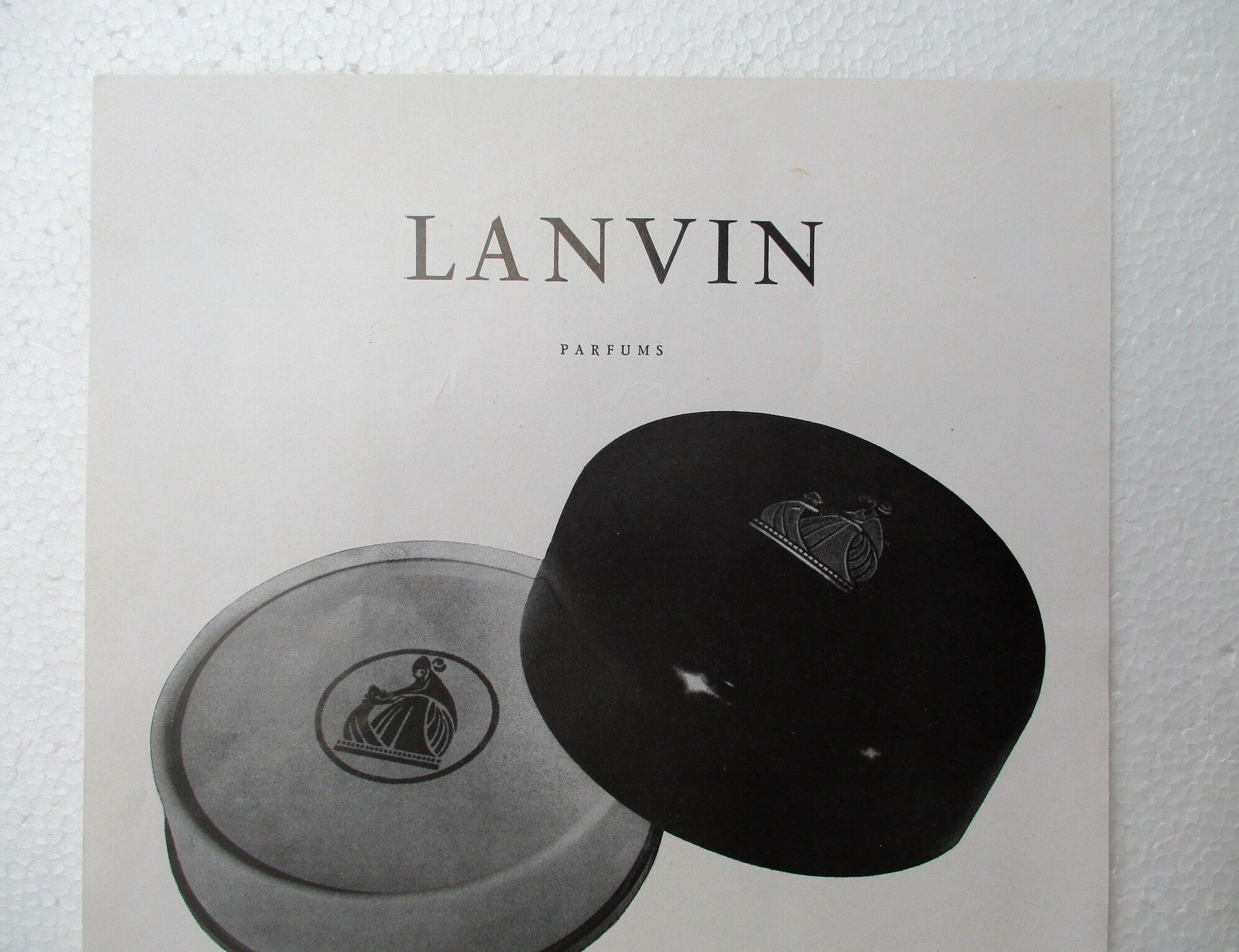 Old advertising lanvin 50s