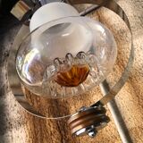 Mazzega pendant lamp in Murano glass 70s, Italy