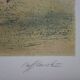 Jardin de Paris au baiser, lithographie originale signée Rolf Rafflewski
