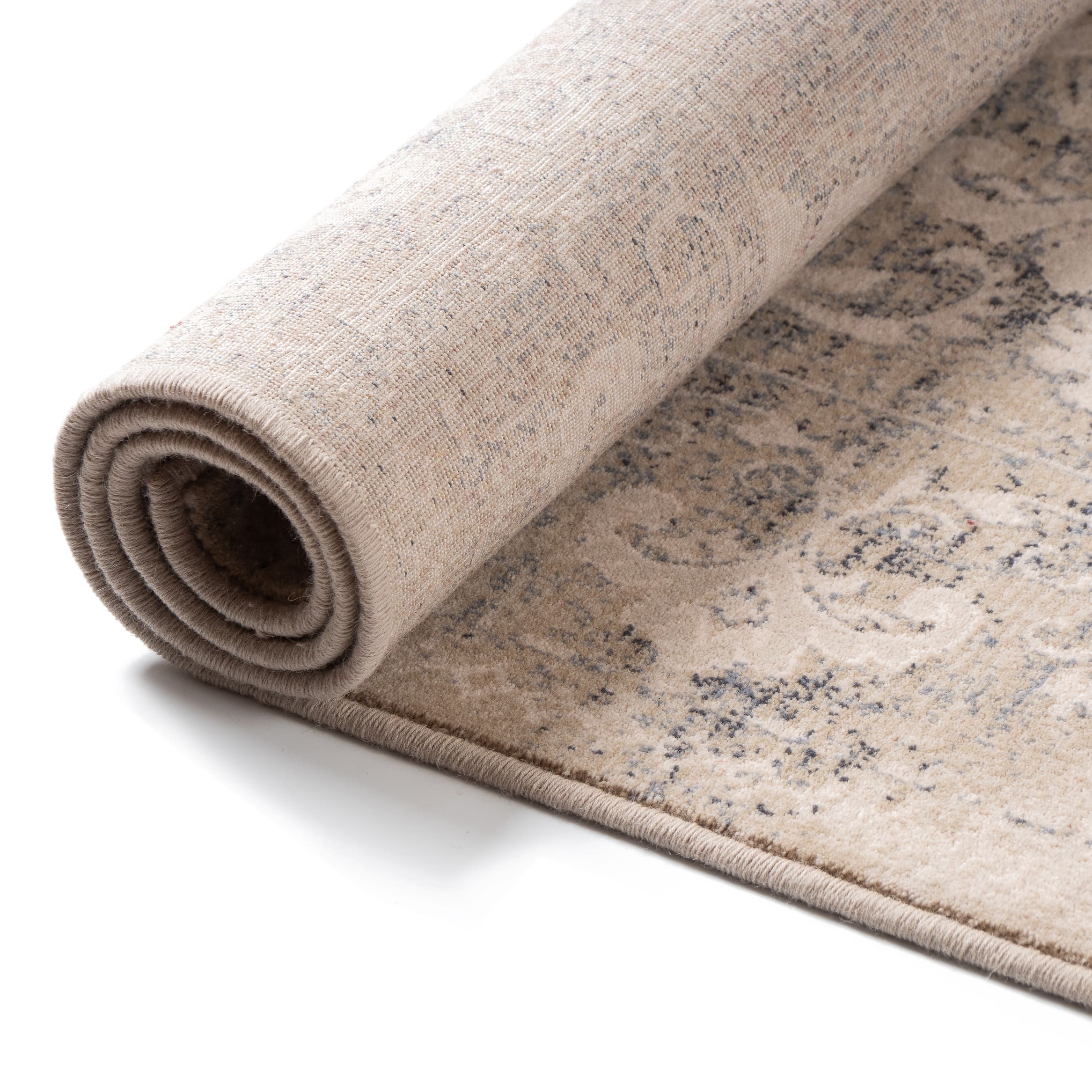 Vintage-style beige oriental Persian rug 120x170 cm