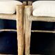 Pair of olive wood stools