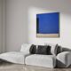 Blue trio original painting on stretched canvas 80x80