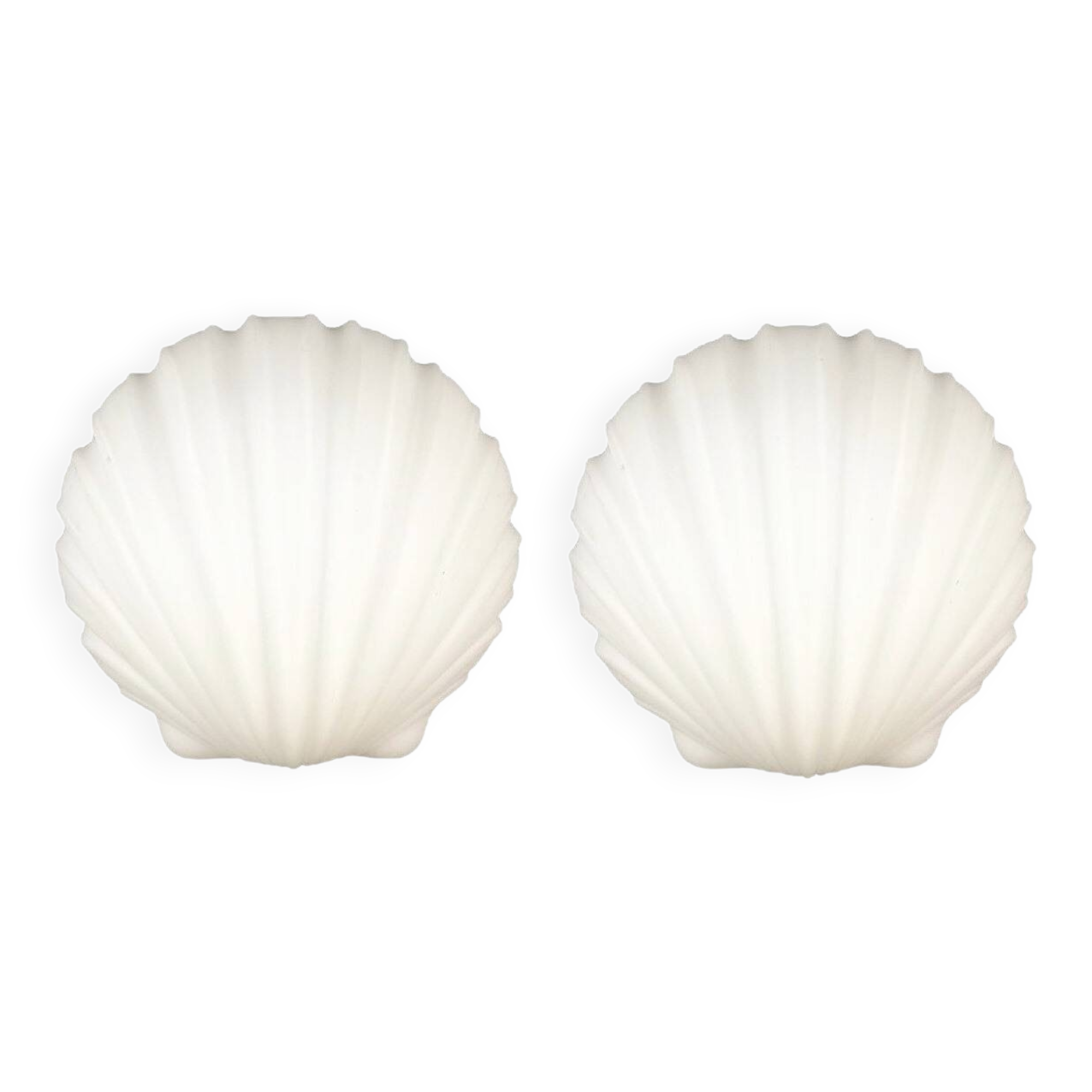 Pair of Opaline Glass Shell-Shaped Wall Lights from Limburg, Germany, 1970s