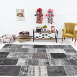 Tapis vintage patchwork turc