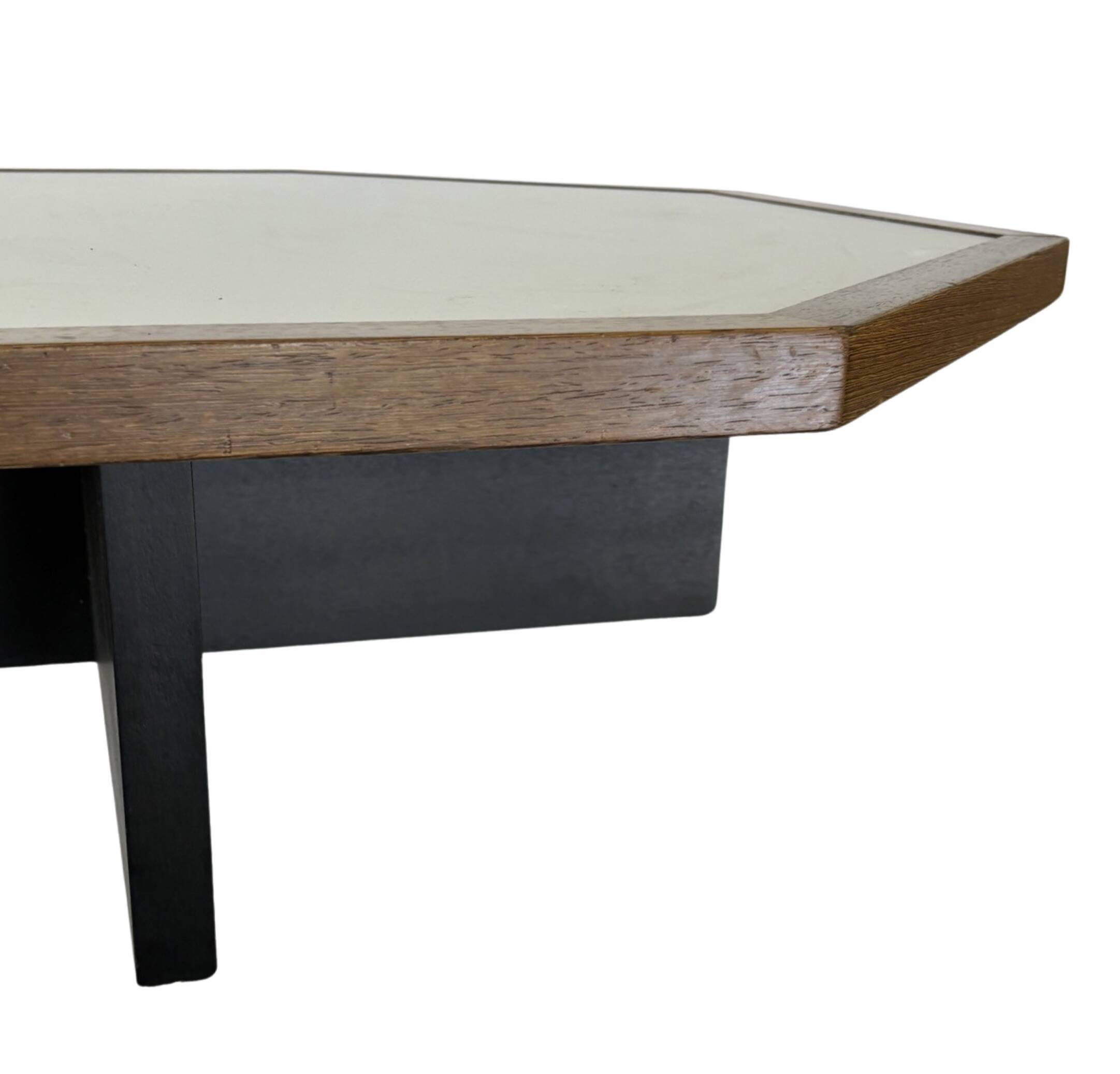 Vintage coffee table octagon design 1970s wenge octagon