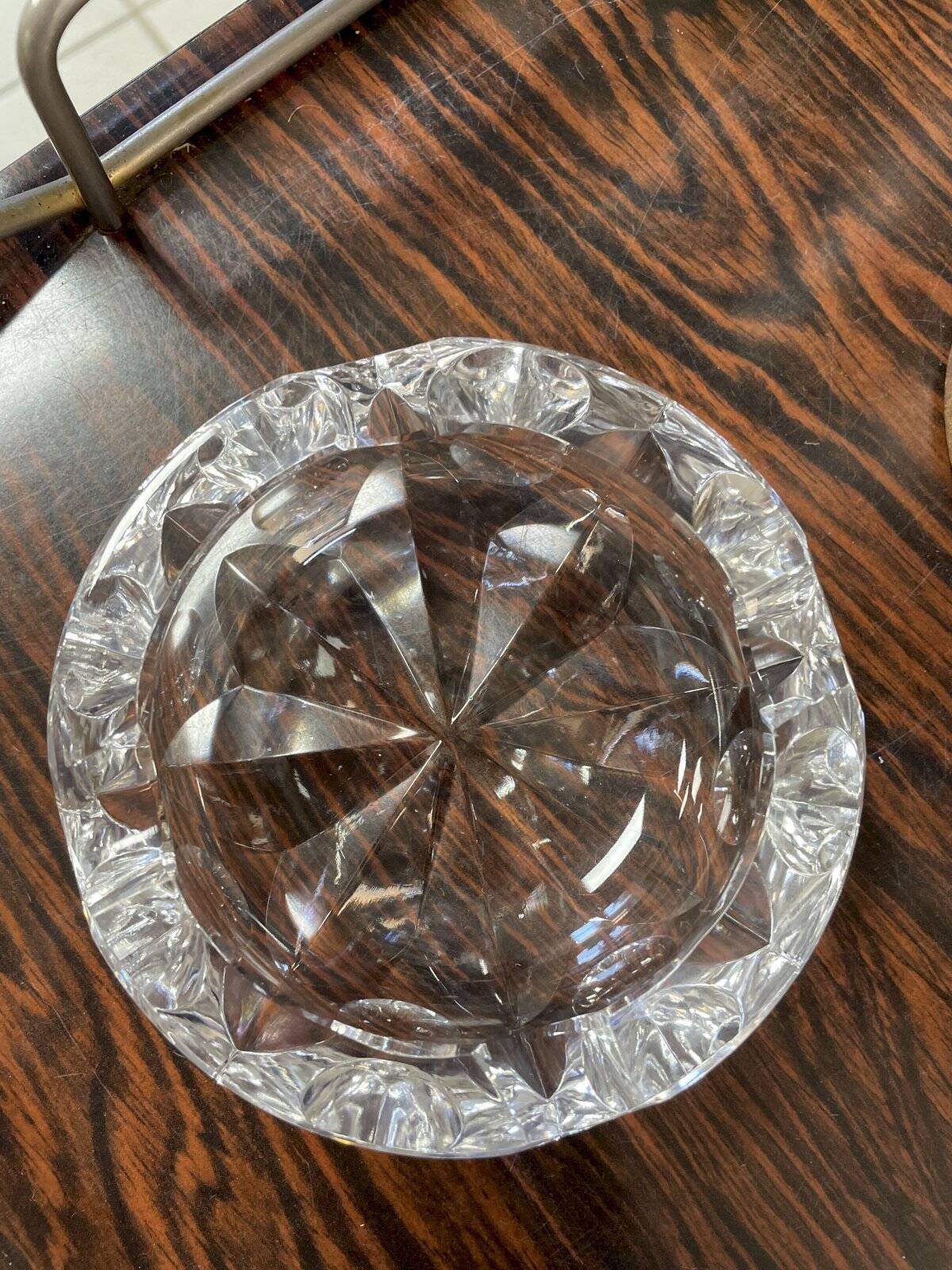 Crystal ashtray St Louis France