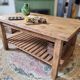 XXL solid oak kitchen island/worktop 180 x 105