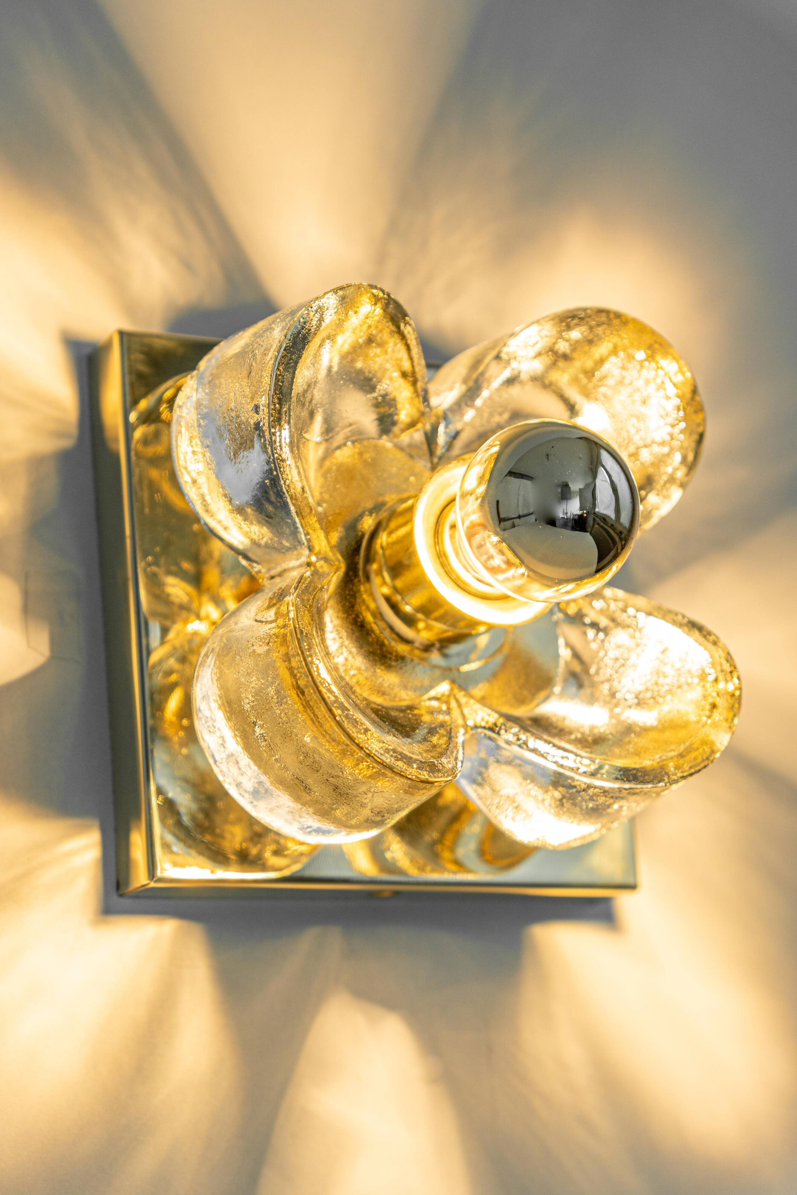 Glass Wall Sconce by Sische, Germany, 1970s
