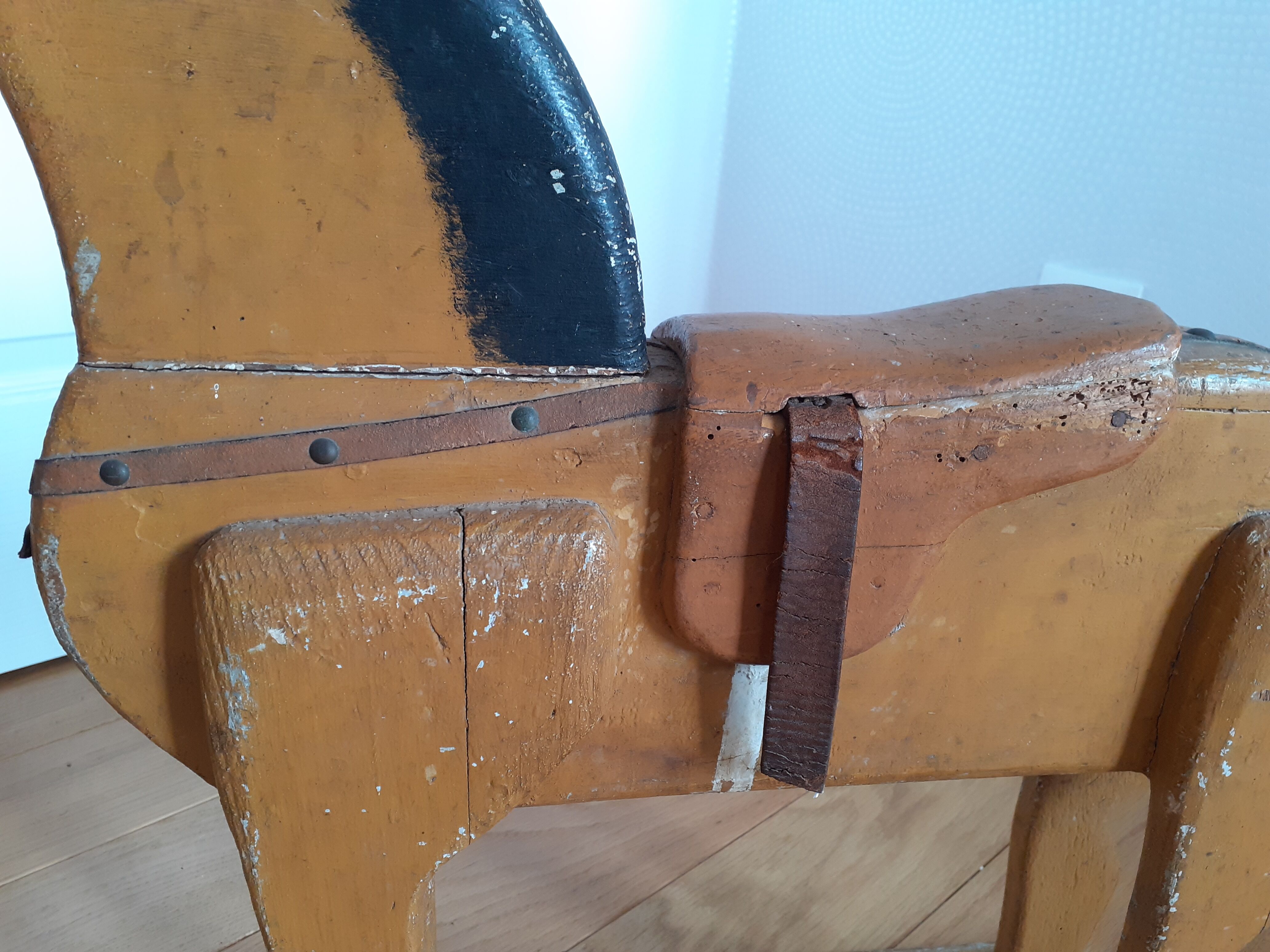 Antique wooden horse