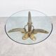 Vintage faux tusk center table or side table, 1970s