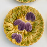 Barbotines: Ceramic dessert service from Sarreguemines.