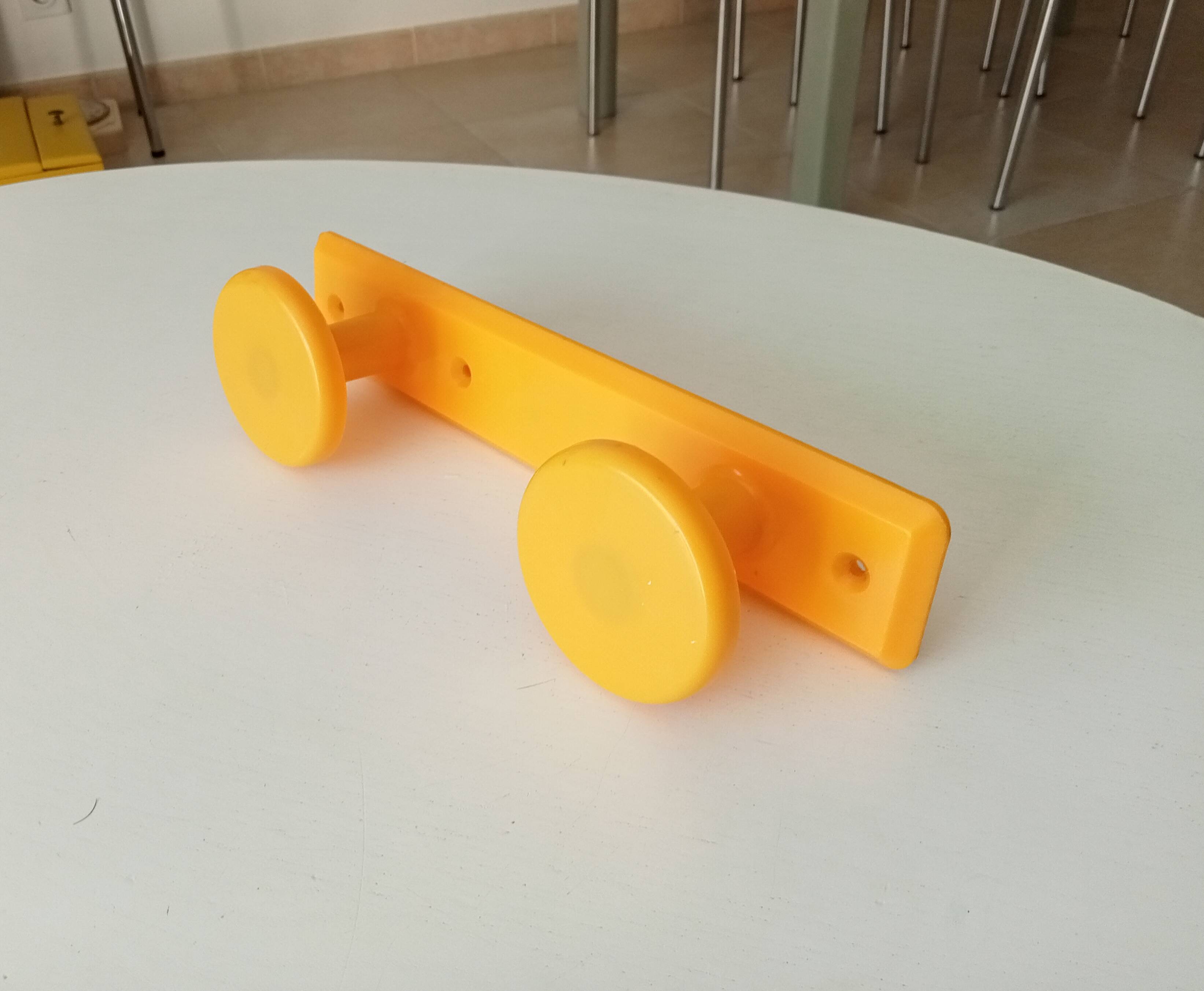 Vintage 80s wall coat rack