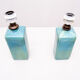 Turquoise ceramic table lamps, 1970s