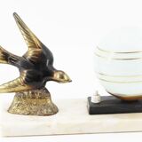 Art Deco swallow lamp
