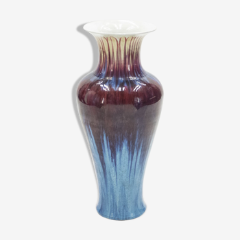 Ceramic vase enamelled around 1960