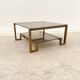 Metal and glass coffee table, 1970