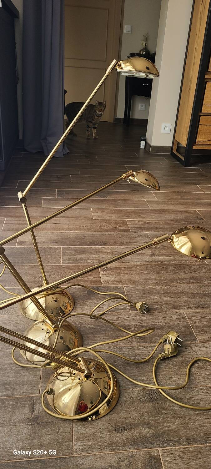3 lampes de bureau vintage Zonca Voghera