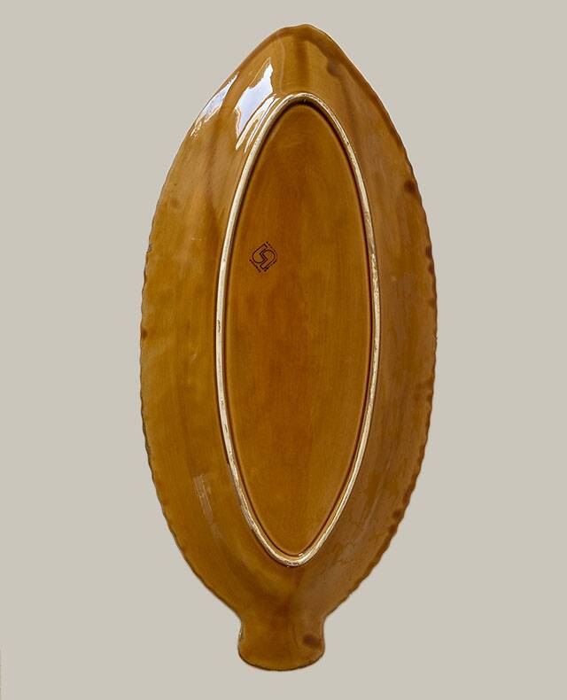 large Sarreguemeines fish dish