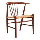 Illum Wikkelsø for N. Eilersen rare Side Chair "24GT" in Teak