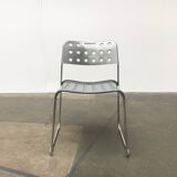 Omkstack Postmodern Chair from the vintage space age by Rodney Kinsman for Bieffeplast