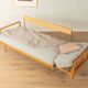 Wilhelm Knoll mid-century sofa, 1950s, cherry wood, reupholstered