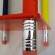 Side table / bedside table Colourful crayons 1980s
