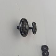 Pair of solid aluminium Victorian-style handles