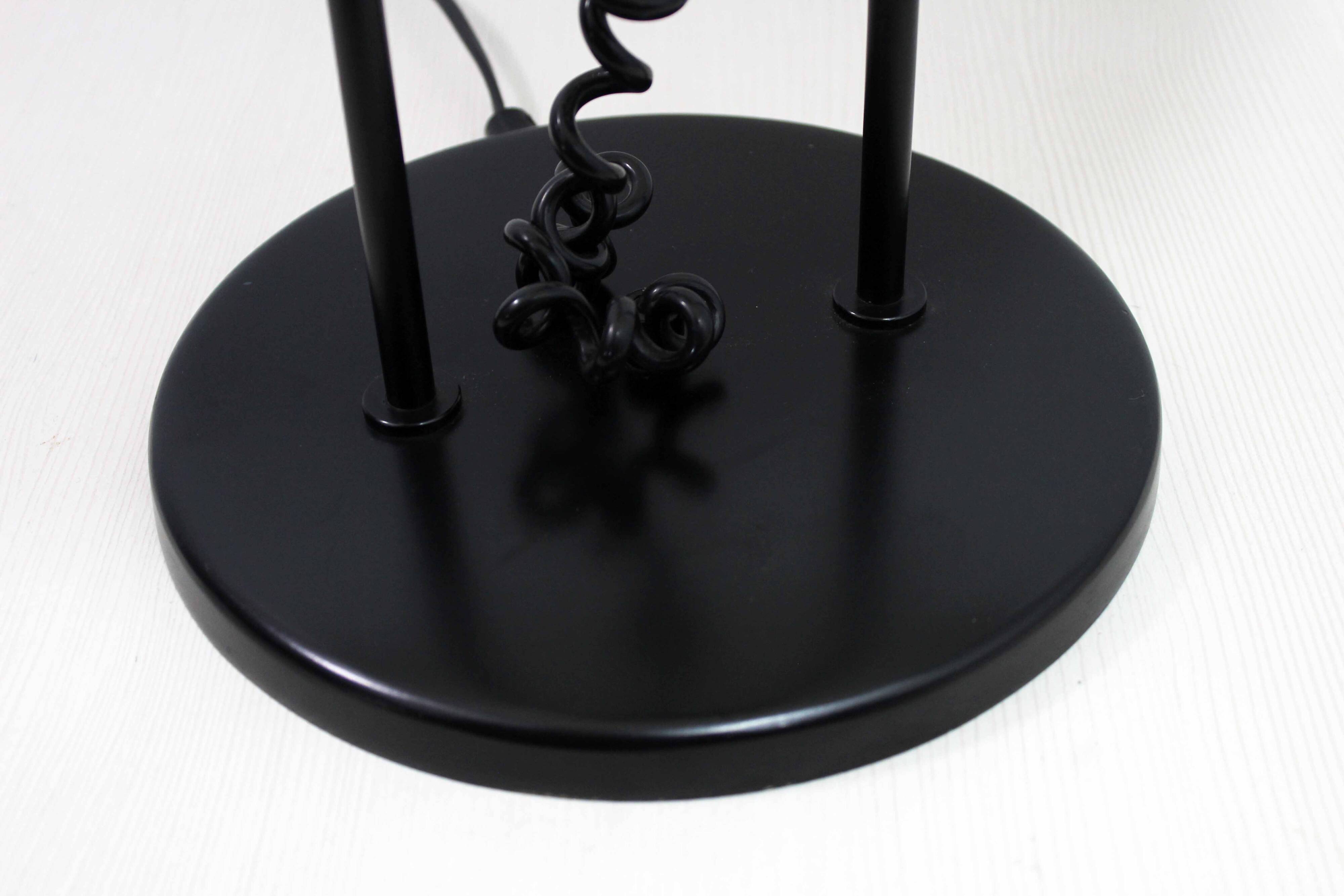 Lampe champignon en métal et acrylique 1980