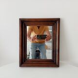 Antique wooden mirror