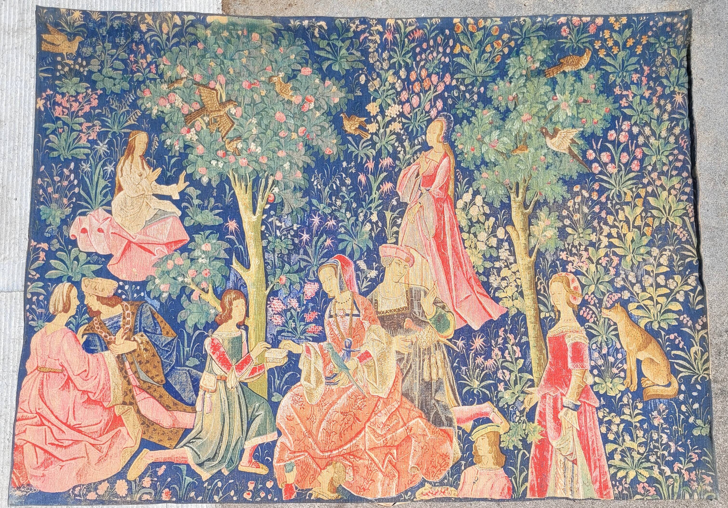 Tenture d'une scène galante