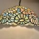 Suspension florale en pate de verre Tiffany