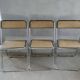 3 Elios Colle folding chairs by Elsa Italy, 70s-80s