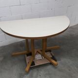 Rare set of 6 Baumann tables 1990, 80x120 and half moon 120cm