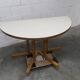 Rare set of 6 Baumann tables 1990, 80x120 and half moon 120cm